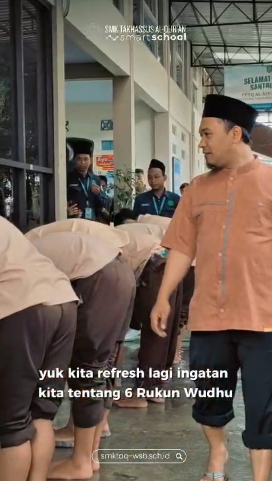 Pesantren Kilat Ramadhan SMK Takhassus Al-Qur’an Isi Kegiatan dengan Praktik Wudhu